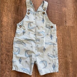 Carter's Blue Alligator Print Overalls
